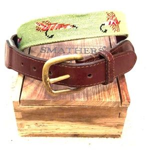 Smathers & Branson Needlepoint Belt